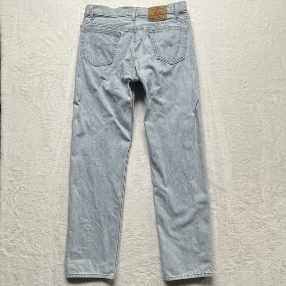 Vintage 501 Levis Jeans Denim Men’s 32”x31” Button Fly USA 1991 Light Wash - Picture 7 of 12